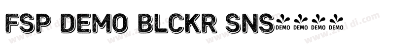 FSP DEMO Blckr Sns字体转换 FSP DEMO Blckr Sns字体转换